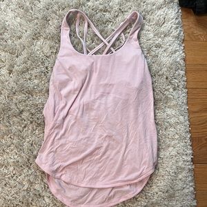 Lululemon open back tank with sports bra